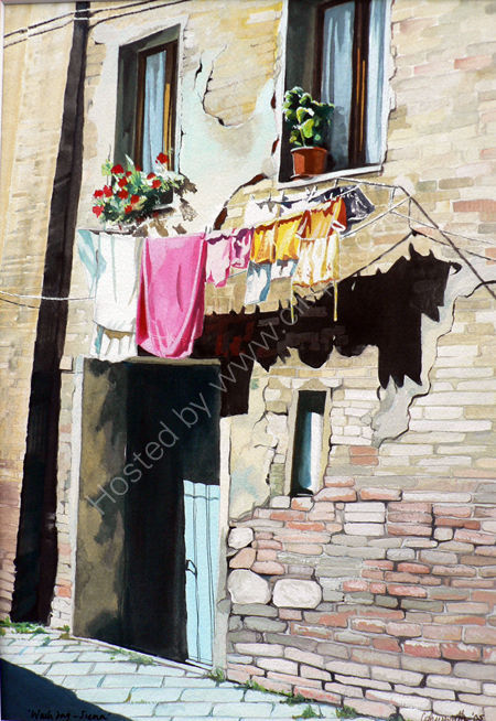 Washing day, Siena 